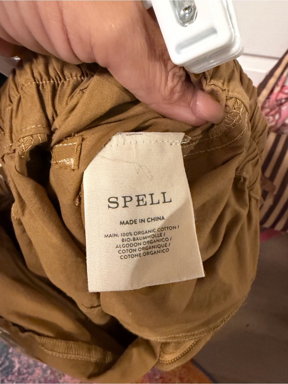 Spell Mustard Cargo Jumpsuit Pants - Picture 3 of 5